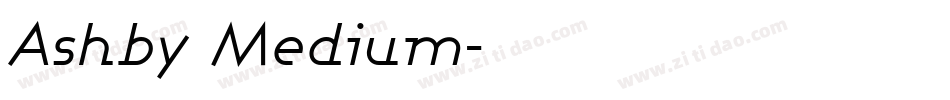 Ashby Medium字体转换